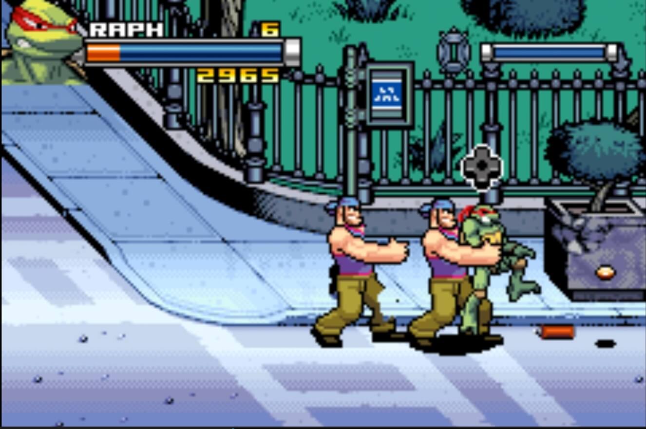 TMNT (2007) - геймплей игры Game Boy Advance